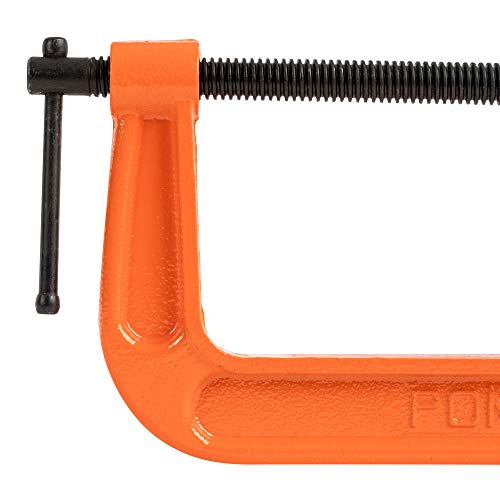 Pony Jorgensen 2680 8-Inch C-Clamp, Orange