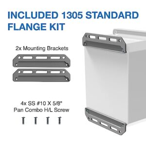 Serpac I352HL,TGBG (10.23 x 11.75 x 7.46 in) Polycarbonate IP67 Waterproof UL 508A Plastic Project Junction Box Enclosure with Gray Top Hinged Cover, Plastic Rustproof Latches and Gray Bottom