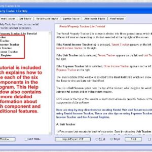 Rental Property Tracker Lite [Download]