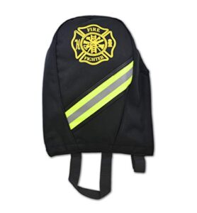 lightning x fireman's scba air pak respirator firefighter mask face piece bag for first responder - black