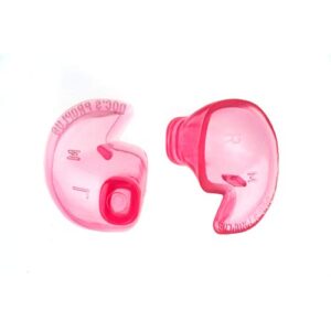 medical grade doc's pro ear plugs - non vented, pink (small)