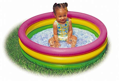 Intex 2.8ft x 10in Sunset Glow Inflatable Colorful Baby Swimming Pool (2 Pack)