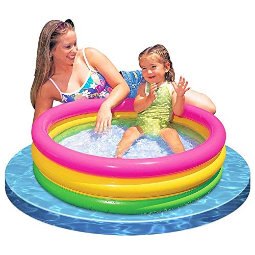 Intex 2.8ft x 10in Sunset Glow Inflatable Colorful Baby Swimming Pool (2 Pack)