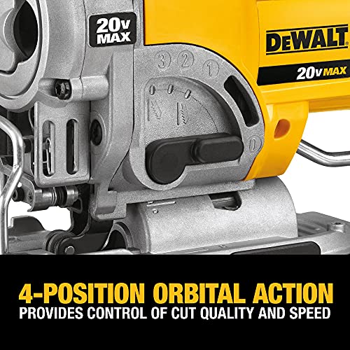 DEWALT 20V MAX Jig Saw, Cordless (DCS331M1)