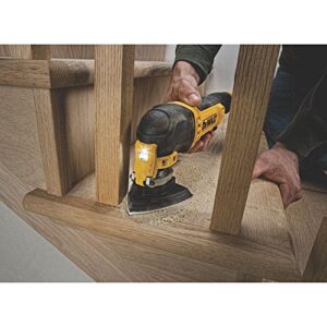 DEWALT Oscillating Tool, 3-Amp, Includes Wood Blades, Sandpaper and Tool Bag, Corded (DWE315K)