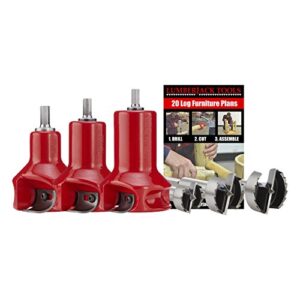 lumberjack tools 1", 1-1/2" & 2" home master kit (hsk3) , red