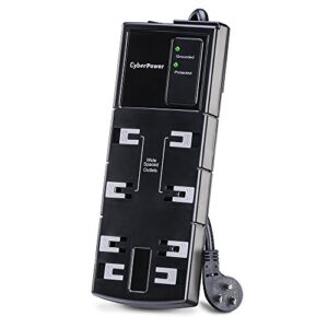 CyberPower CSB808 Essential Surge Protector, 1800J/125V, 8 Outlets, 8ft Power Cord