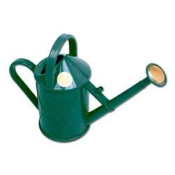 bonsai tree watering can - haws | heritage plastic 2-pints (green) from bonsaioutlet
