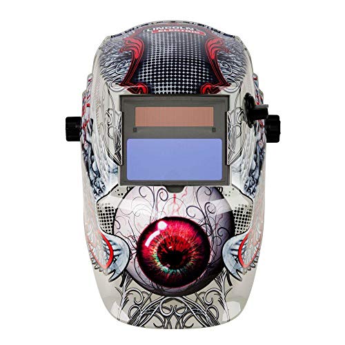 Welding Helmet, Shade 9 to 13, Tan/Red