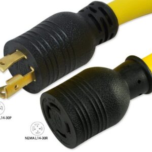 Conntek 20603 Nema Generator Cord, Yellow