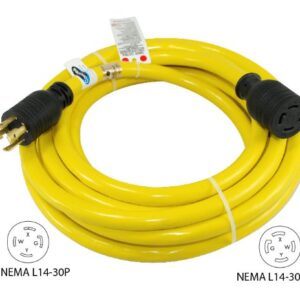 Conntek 20603 Nema Generator Cord, Yellow