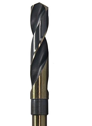 Drill America - KFDRSD11/16 11/16" Reduced Shank High Speed Steel Black & Gold KFD Drill Bit with 1/2" Shank, KFD Series