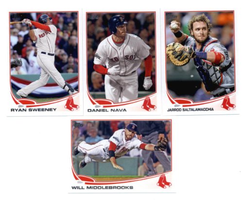 2013 Topps Baseball Boston Red Sox Complete Team Set (SEALED) ( 24 cards) - Justin Pedroia, Jacoby Ellsbury, Daisuke Matsuzaka, Alfred Aceves, Will Middlebrooks, Craig Breslow, Vincente Padilla, Daniel Nava, Ryan Sweeney, Jarrod Saltalamacchia, Jonny Gome