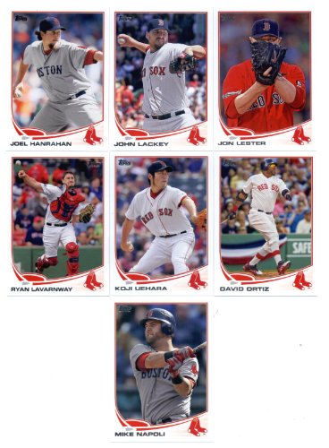 2013 Topps Baseball Boston Red Sox Complete Team Set (SEALED) ( 24 cards) - Justin Pedroia, Jacoby Ellsbury, Daisuke Matsuzaka, Alfred Aceves, Will Middlebrooks, Craig Breslow, Vincente Padilla, Daniel Nava, Ryan Sweeney, Jarrod Saltalamacchia, Jonny Gome