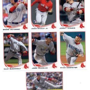 2013 Topps Baseball Boston Red Sox Complete Team Set (SEALED) ( 24 cards) - Justin Pedroia, Jacoby Ellsbury, Daisuke Matsuzaka, Alfred Aceves, Will Middlebrooks, Craig Breslow, Vincente Padilla, Daniel Nava, Ryan Sweeney, Jarrod Saltalamacchia, Jonny Gome