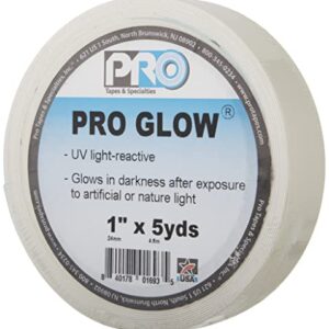 ProTapes Pro Glow Phosphorescent Vinyl Glow in the Dark Tape, 18 mils Thick, 5 yds Length x 1" Width (Pack of 1)