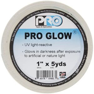 ProTapes Pro Glow Phosphorescent Vinyl Glow in the Dark Tape, 18 mils Thick, 5 yds Length x 1" Width (Pack of 1)