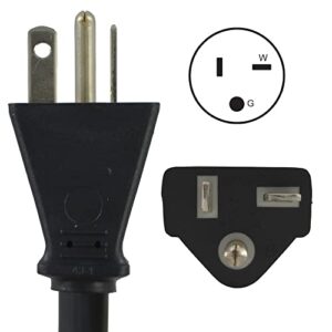 Conntek 1F520L520 1-Feet NEMA 5-20P 20-Amp 125-volt Plug to 20Amp 125V L5-20R Locking Female Connector