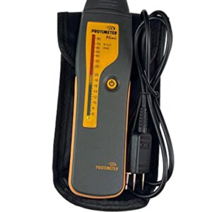 AMPHENOL THERMOMETRICS BLD2000 Mini Moisture Meter, LED Display, 6 to 90% Range, 9 V Power, 7-1/64" Length x 1-29/32" Width x 1.09" Height, Grey