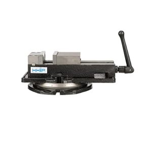 hhip 3900-2102 pro-series heavy duty milling vise with swivel base, 4" jaw width, 4" jaw opening (pack of 1)