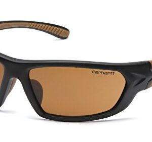 Carhartt Carbondale Safety Sunglasses with Sandstone Bronze Lens Black/tan