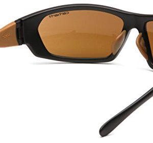 Carhartt Carbondale Safety Sunglasses with Sandstone Bronze Lens Black/tan