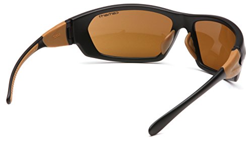 Carhartt Carbondale Safety Sunglasses with Sandstone Bronze Lens Black/tan