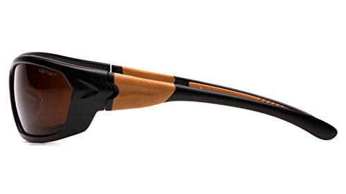 Carhartt Carbondale Safety Sunglasses with Sandstone Bronze Lens Black/tan