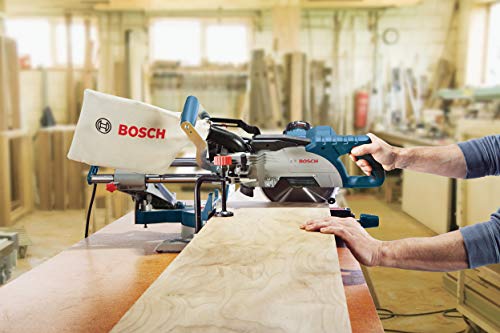 BOSCH CM8S 8-1/2 Inch Single Bevel Sliding Compound Miter Saw, Blue