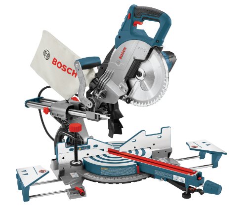 BOSCH CM8S 8-1/2 Inch Single Bevel Sliding Compound Miter Saw, Blue