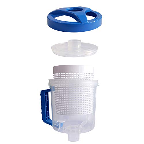 PoolSupplyTown Upgraded W560 Inline Pool Leaf Canister/Leaf Catcher/Leaf Trap with Basket Replace Hayward W560 W530, Zodiac W26705, and Pentair R211084 Pool Cleaner Leaf Canister