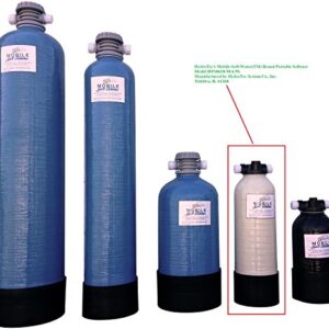 Portable 'Mobile-Soft-Water' Water Softener 6,400 Grain Capacity Manual Regeneration