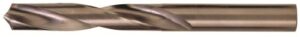 bassett dr series solid carbide jobber length drill bit, uncoated (bright) finish, round shank, spiral flute, 118 degrees four-facet point, 31 size (pack of 1)