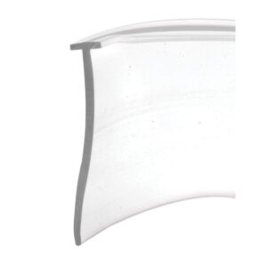 prime-line m 6211 shower door bottom sweep, 36 in. x 1 in. strip, vinyl construction, clear, 5/32 in. tee insert shape (single pack)