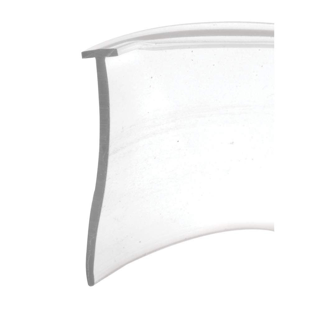 Prime-Line M 6211 Shower Door Bottom Sweep, 36 In. x 1 In. Strip, Vinyl Construction, Clear, 5/32 In. Tee Insert Shape (Single Pack)