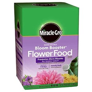 miracle-gro, 1-pound 1360011 water soluble bloom booster flower food, 10-52-10, 1 pack
