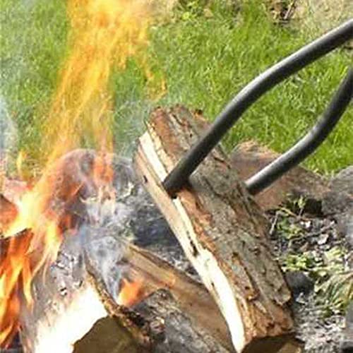 Sunnydaze 40-Inch Log Claw Tongs - Heavy-Duty Metal Outdoor/Indoor Gripping Tool for Wood-Burning Fire Pits