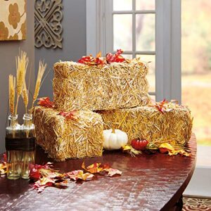 FloraCraft Decorative Straw Bale 5 Inch x 6 Inch x 13 Inch Natural