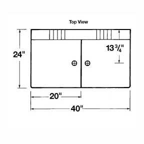 E.L. Mustee 26F Utilatwin Floor Mount Laundry Tub, White