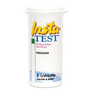 lamotte insta-test 2984 hydrogen peroxide hr single factor test strip, 0-90ppm range (vial of 25 strips)