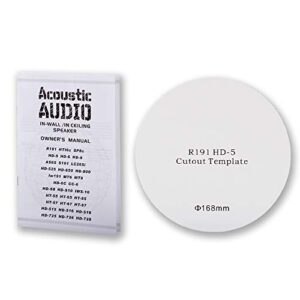 Acoustic Audio R191 in Ceiling/in Wall 7 Speaker Set 2 Way Home Theater 1400 Watt R191-7S