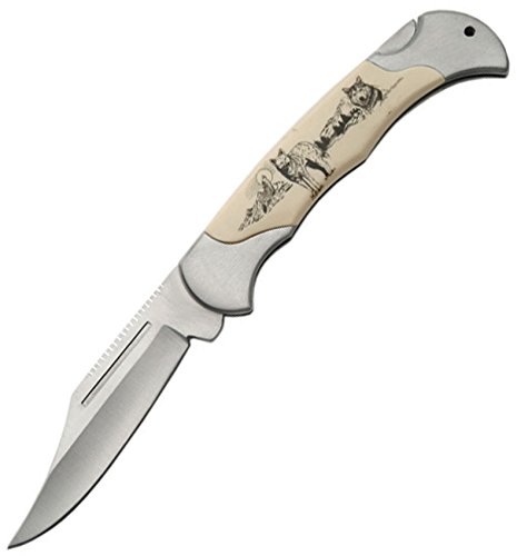 SZCO Supplies Wolf Lock Back Folding Knife