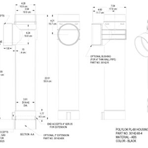 Polylok PL-68 Effluent Filter & Housing (Baffle/Tee)