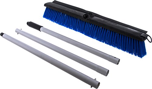 SPARTA Sweep Complete Floor Sweep with Squeegee for Catering, Buffets, Restaurants, Stainless Steel, 24 Inches, Blue, (Pack of 6)