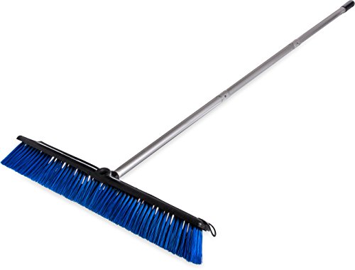 SPARTA Sweep Complete Floor Sweep with Squeegee for Catering, Buffets, Restaurants, Stainless Steel, 24 Inches, Blue, (Pack of 6)