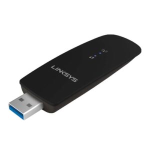 linksys usb wireless network adapter, dual-band wireless 3.0 adapter for pc, 1.2gbps (ac1200) speed - wusb6300