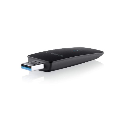 Linksys USB Wireless Network Adapter, Dual-Band wireless 3.0 Adapter for PC, 1.2Gbps (AC1200) Speed - WUSB6300