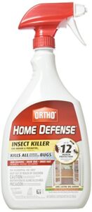 ortho 0196410 home defense max insect killer spray for indoor and home perimeter, 24-ounce (ant, roach, spider, stinkbug & centipede killer)(2pack)