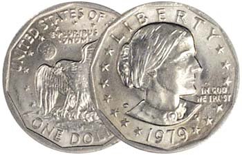 1979 P Single - Susan B. Anthony Dollar Uncirculated US Mint