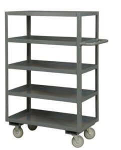 durham rsc-1836-5-95 stock cart, 5 shelf, gray